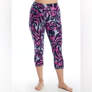 Pink and Black Patterned Leggings